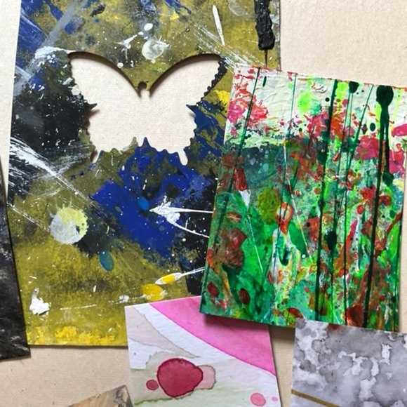 Junk Journal Pack 15+ Hand painted Pieces, Great for scrapbooking, college - Picture 6 of 12